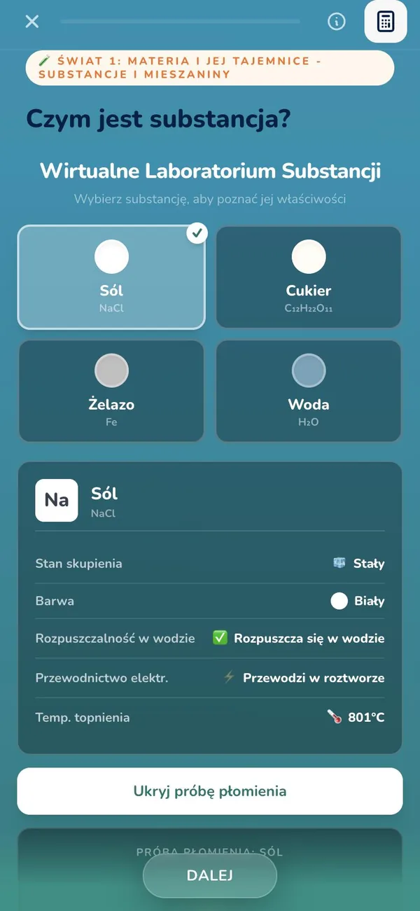 Lekcja chemii